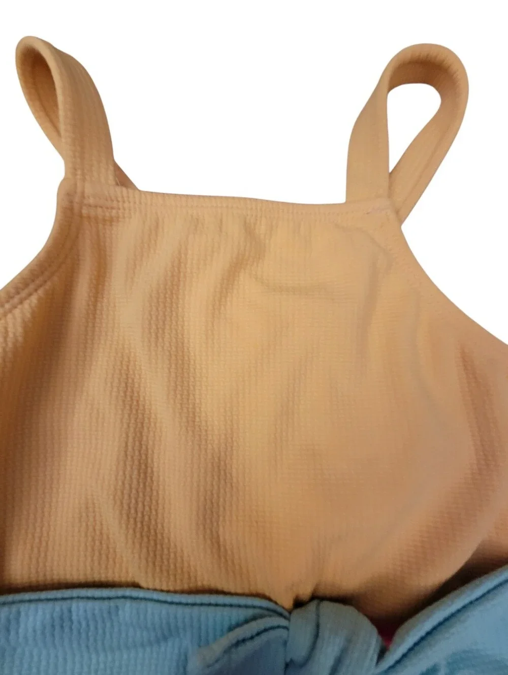 Wonder Nation Swimsuit One Piece‎  Colorblock With Bow Girls Size M